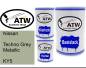 Preview: Nissan, Techno Grey Metallic, KY5: 500ml Lackdose + 500ml Klarlack + 250ml Härter - Set, von ATW Autoteile West.